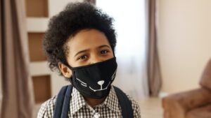 Children as young as four months can wear masks without respiratory distress, study suggests